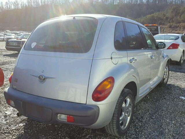 3C8FY4BB81T665563 - 2001 CHRYSLER PT CRUISER SILVER photo 4