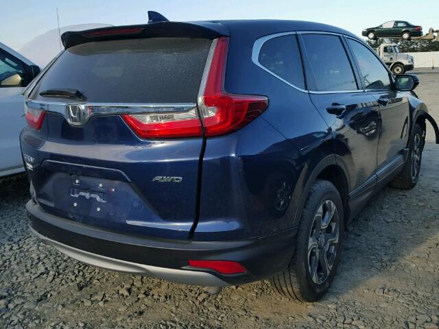 5J6RW2H82HL047725 - 2017 HONDA CR-V EXL BLUE photo 4