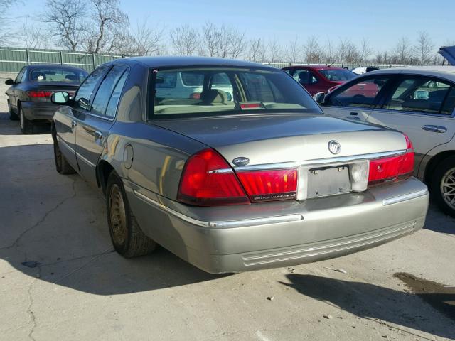 2MEFM75W4XX711537 - 1999 MERCURY GRAND MARQ GRAY photo 3