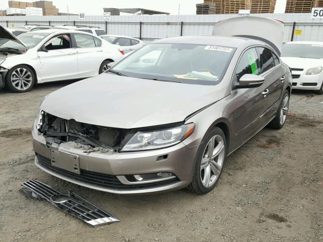 WVWBP7AN4DE536448 - 2013 VOLKSWAGEN CC SPORT TAN photo 2