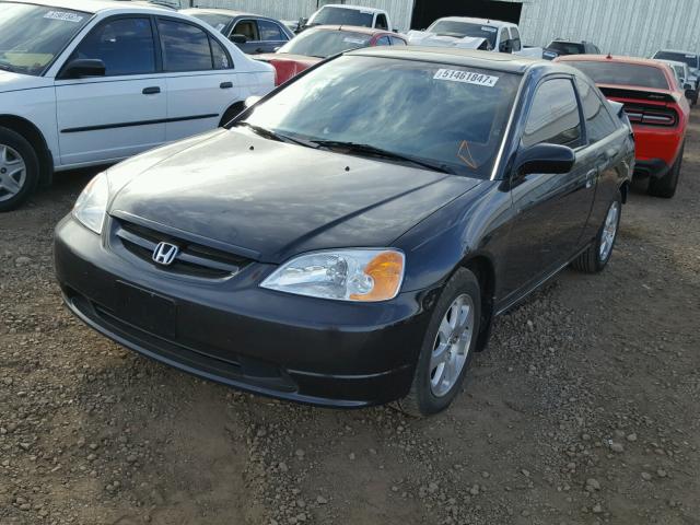 1HGEM22923L049402 - 2003 HONDA CIVIC EX 黑色 照片 2