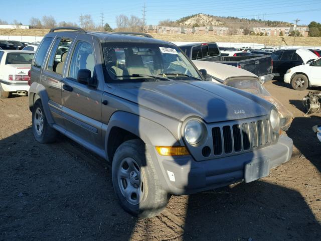 1J8GL48K07W662406 - 2007 JEEP LIBERTY SP BROWN photo 1