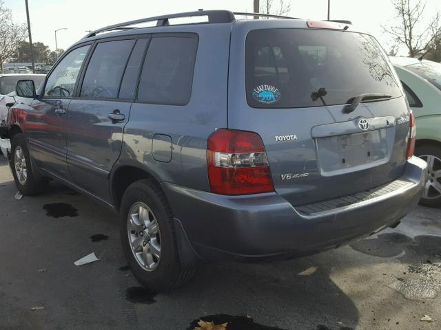 JTEEP21A150091982 - 2005 TOYOTA HIGHLANDER GRAY photo 3