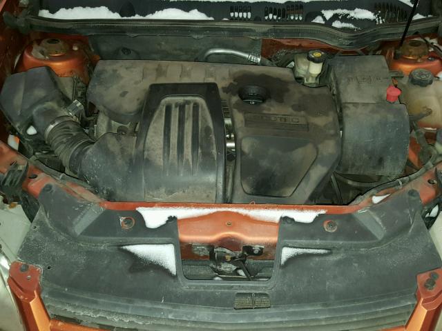 1G1AK15F567878212 - 2006 CHEVROLET COBALT LS ORANGE photo 7