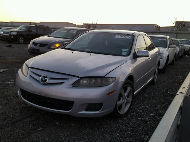 1YVHP80DX75M01739 - 2007 MAZDA 6 S GRAY photo 2