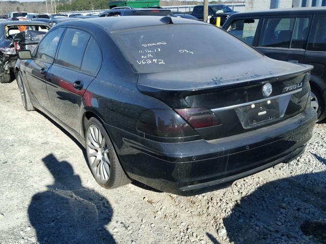 WBAHN83506DT26292 - 2006 BMW 750 LI Negro foto 3