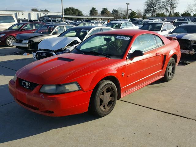 1FAFP40471F105624 - 2001 FORD MUSTANG RED photo 2