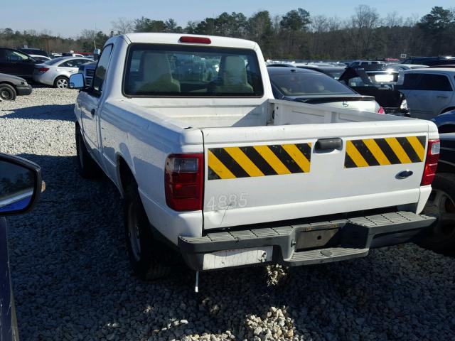 1FTYR10D94PB43723 - 2004 FORD RANGER WHITE photo 3