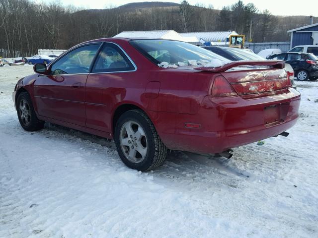 1HGCG2253YA042599 - 2000 HONDA ACCORD EX RED photo 3