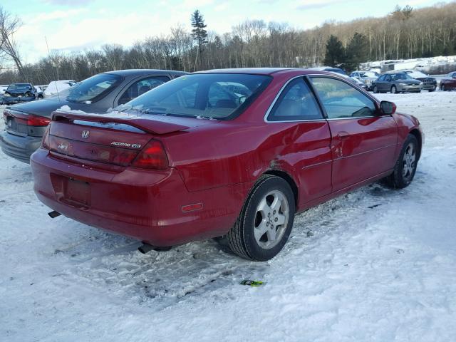 1HGCG2253YA042599 - 2000 HONDA ACCORD EX RED photo 4