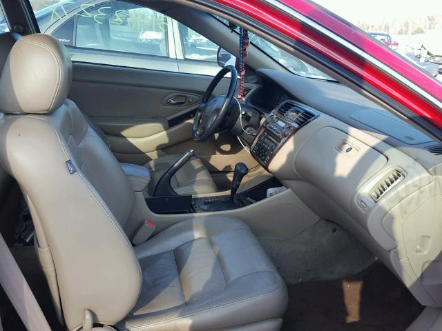 1HGCG2253YA042599 - 2000 HONDA ACCORD EX RED photo 5