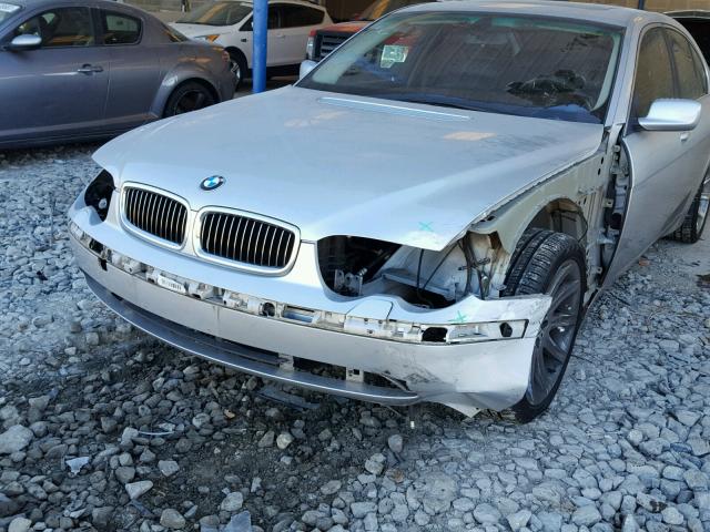 WBAGL63432DP60360 - 2002 BMW 745 I SILVER photo 9