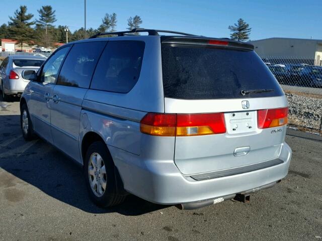 2HKRL18002H585824 - 2002 HONDA ODYSSEY EX BLUE photo 3