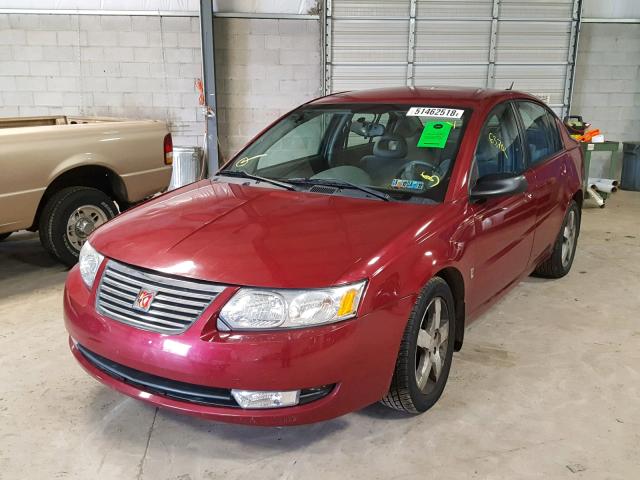 1G8AL55B46Z107537 - 2006 SATURN ION LEVEL MAROON photo 2