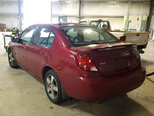 1G8AL55B46Z107537 - 2006 SATURN ION LEVEL MAROON photo 3