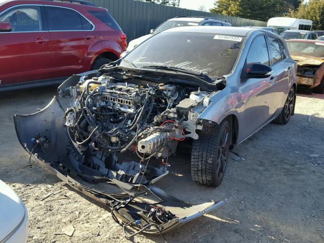 JM1BL1L47D1742724 - 2013 MAZDA SPEED 3 GRAY photo 2