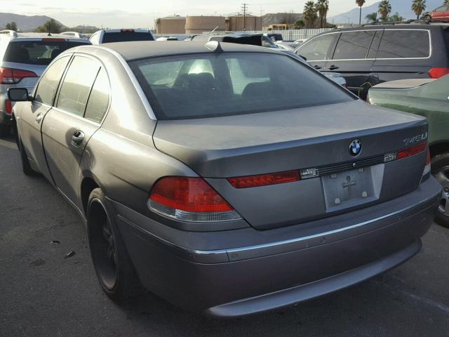 WBAGN63555DS58473 - 2005 BMW 745 LI GRAY photo 3