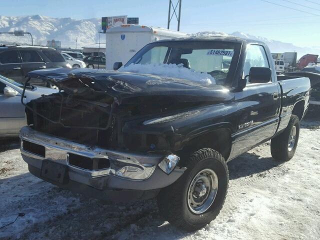 1B7HF16Y1SS268762 - 1995 DODGE RAM 1500 BLACK photo 2