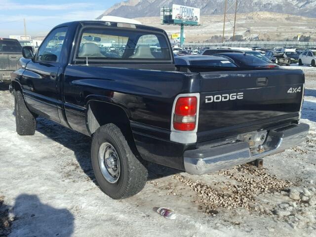 1B7HF16Y1SS268762 - 1995 DODGE RAM 1500 BLACK photo 3