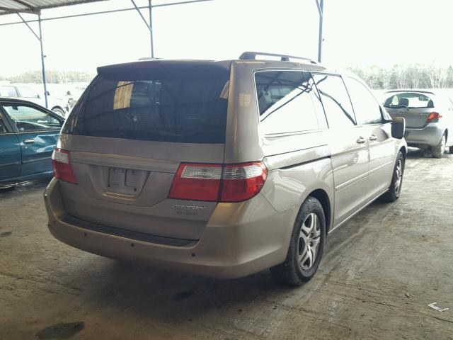 5FNRL38745B099562 - 2005 HONDA ODYSSEY EX GOLD photo 4