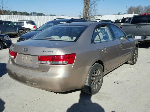 5NPET46C68H319889 - 2008 HYUNDAI SONATA GOLD photo 4