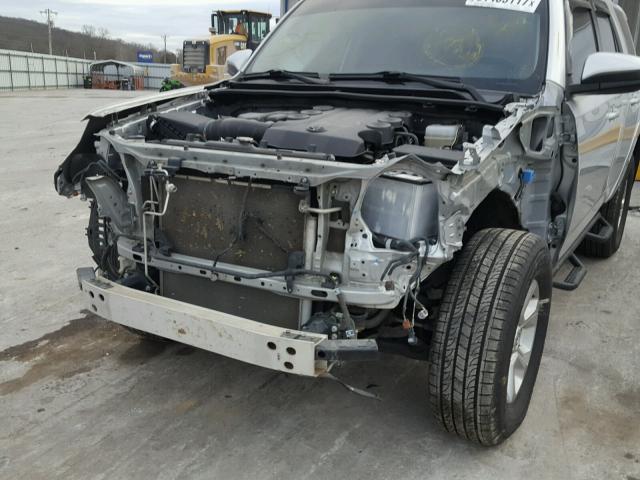 JTEBU5JR8E5180714 - 2014 TOYOTA 4RUNNER SR SILVER photo 9