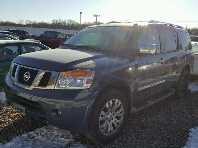 5N1AA0NC9FN614279 - 2015 NISSAN ARMADA SV BLUE photo 2