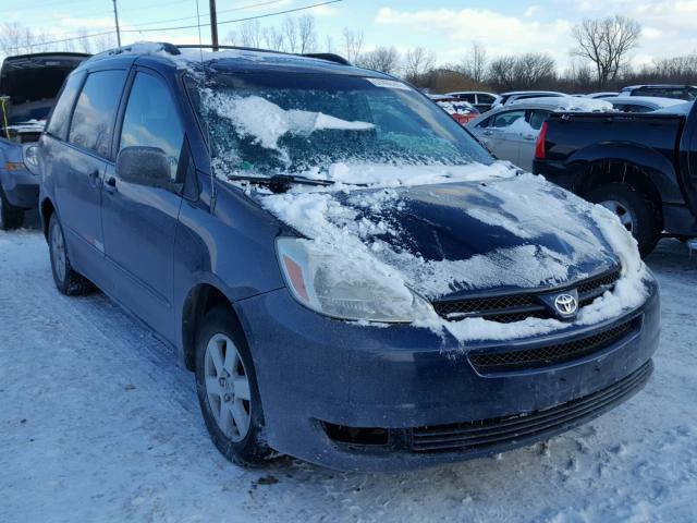 5TDZA23C64S069168 - 2004 TOYOTA SIENNA CE BLUE photo 1