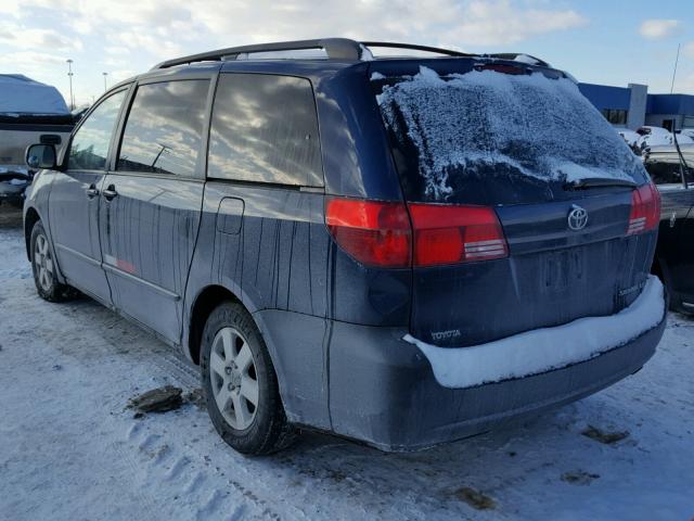 5TDZA23C64S069168 - 2004 TOYOTA SIENNA CE BLUE photo 3