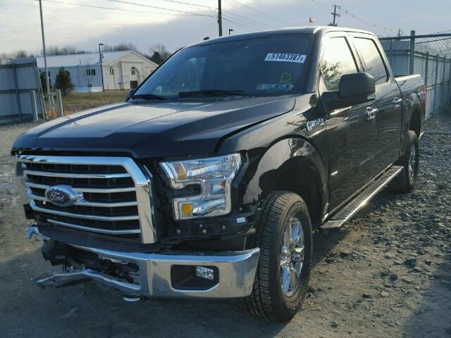 1FTEW1EP4HFA80279 - 2017 FORD F150 SUPER BLACK photo 2