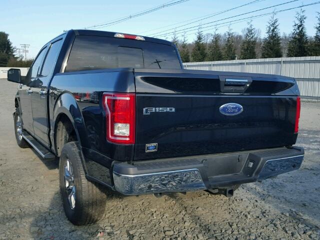 1FTEW1EP4HFA80279 - 2017 FORD F150 SUPER BLACK photo 3