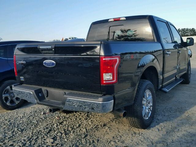 1FTEW1EP4HFA80279 - 2017 FORD F150 SUPER BLACK photo 4