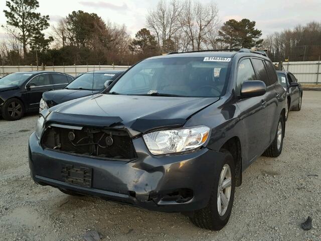 5TDBK3EH4AS026618 - 2010 TOYOTA HIGHLANDER GRAY photo 2