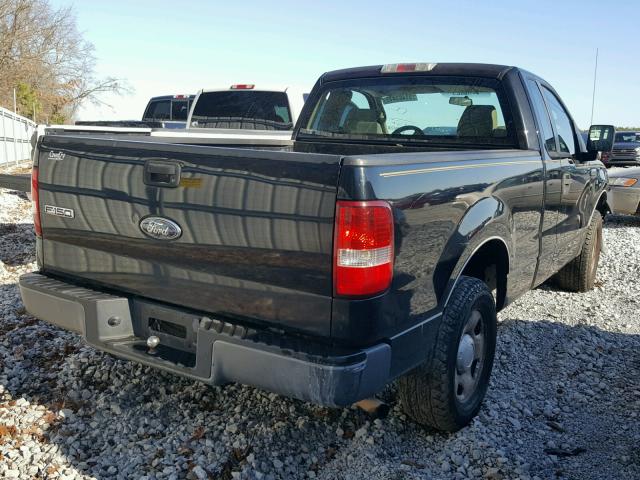 1FTRF12277KB55220 - 2007 FORD F150 BLACK photo 4