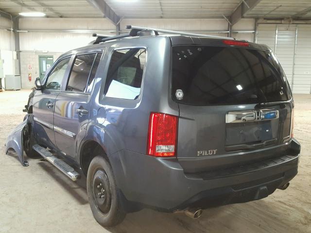 5FNYF4H93CB045287 - 2012 HONDA PILOT TOUR GRAY photo 3