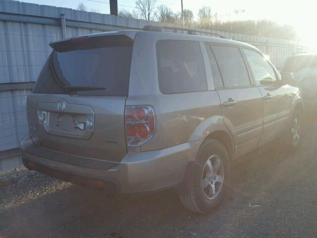 2HKYF18796H545215 - 2006 HONDA PILOT EX GOLD photo 4