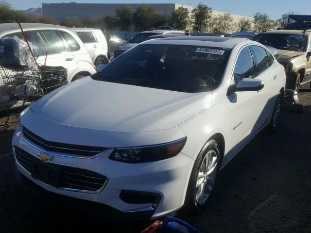 1G1ZD5ST4JF128636 - 2018 CHEVROLET MALIBU LT WHITE photo 2