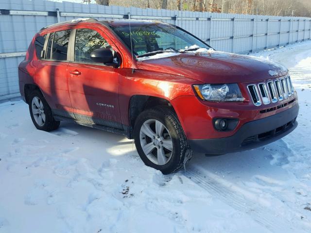 1C4NJDBB4ED880452 - 2014 JEEP COMPASS SP წითელი ფოტო 1