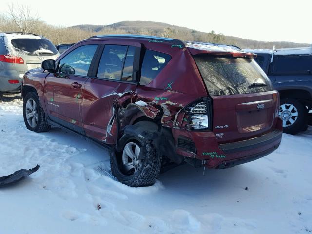 1C4NJDBB4ED880452 - 2014 JEEP COMPASS SP RED photo 3