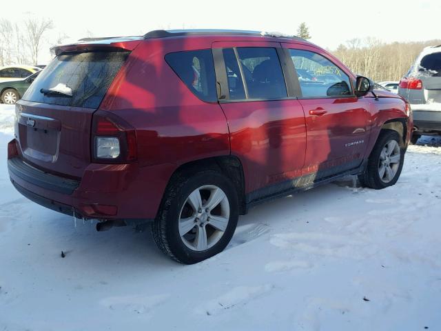 1C4NJDBB4ED880452 - 2014 JEEP COMPASS SP წითელი ფოტო 4