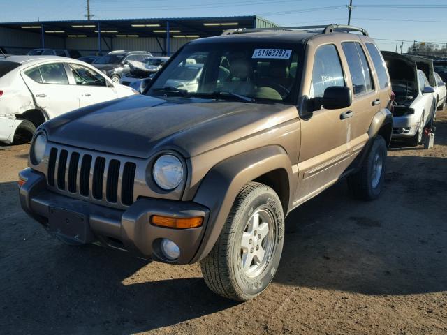 1J4GL58K62W155168 - 2002 JEEP LIBERTY LI BROWN photo 2