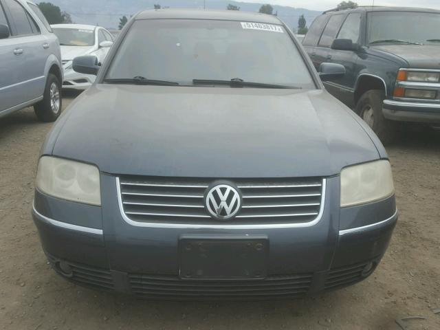 WVWRH63BX2E412593 - 2002 VOLKSWAGEN PASSAT GLX CHARCOAL photo 9