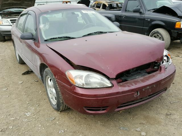 1FAFP53U87A155925 - 2007 FORD TAURUS SE MAROON photo 1