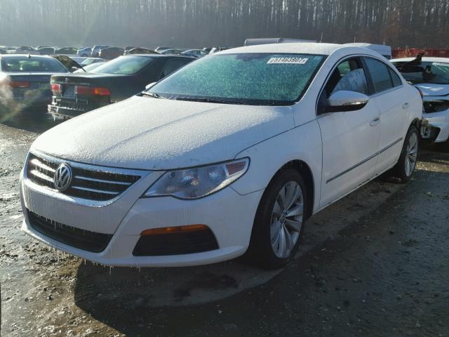 WVWMN7AN4BE720669 - 2011 VOLKSWAGEN CC SPORT WHITE photo 2