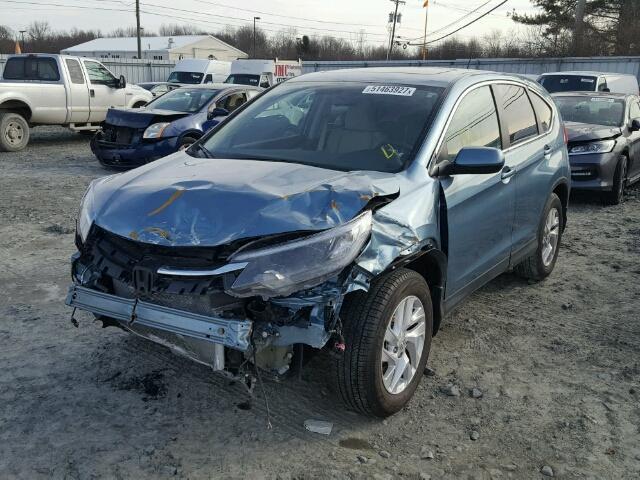 2HKRM4H54GH701897 - 2016 HONDA CR-V EX ლურჯი ფოტო 2