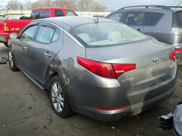 5XXGM4A73DG202258 - 2013 KIA OPTIMA LX SILVER photo 3