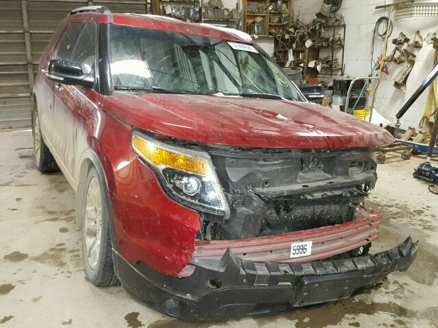 1FM5K8D86DGB99806 - 2013 FORD EXPLORER X MAROON photo 1