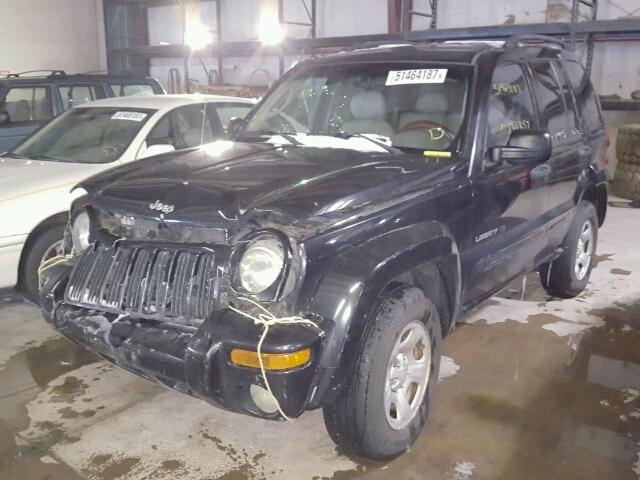 1J4GL58KX3W648465 - 2003 JEEP LIBERTY LI BLACK photo 2