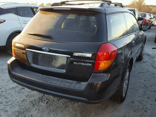 4S4BP61C077325258 - 2007 SUBARU LEGACY OUT BLACK photo 4