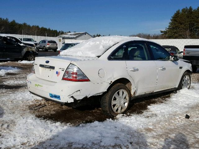 1FAHP28W08G175893 - 2008 FORD TAURUS LIM WHITE photo 4